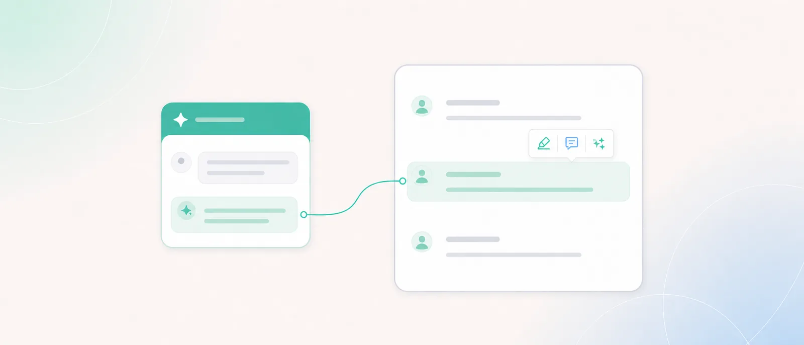 Highlight, comment and ask AI on transcripts